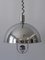 Lampe à Suspension Mid-Century en Laiton Plaqué Nickel par Florian Schulz, 1970s 12