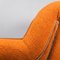 Vintage Metal & Orange Bouclé Armchair, 1970s, Image 12