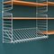 String Shelving System with Book Compartment in Ash by Kajsa & Nils Nisse Strinning, 1960s 8