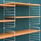 String Shelving System with Book Compartment in Ash by Kajsa & Nils Nisse Strinning, 1960s 7
