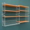 String Shelving System with Book Compartment in Ash by Kajsa & Nils Nisse Strinning, 1960s 5