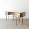 Mid-Century Custom-Made Brass & Lacquered Wood Desk from Cartier, 1970s 1
