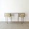 Mid-Century Custom-Made Brass & Lacquered Wood Desk from Cartier, 1970s, Image 4