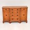 Small Antique Burr Walnut Breakfront Sideboard, Set of 2 2