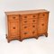 Small Antique Burr Walnut Breakfront Sideboard, Set of 2 1