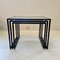 Bamboo Effect Nesting Tables in Metal, 1970s, Set of 3, Image 2