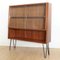 Vintage Showcase Cabinet with Shelf and Glass Sliding Doors 3