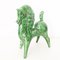 Vintage Green Ceramic Horse by Roberto Rigon 1