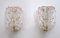 Art Deco Murano Glass Leaf Sconces, Italy, 1960s, Set of 2, Image 1