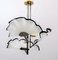 Murano Glass Fan-Shaped Chandelier, 1980s, Image 1