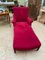 Chaise longue in velluto rosso, Immagine 3