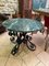 Wrought Iron Table with Marble Top 1