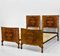 Art Deco Walnut Single Beds, 1930s, Set of 2 1