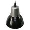 Vintage Industrial French Black Enamel Pendant Light from Mazda 2