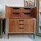 Mid-Century American Walnut & Oak Two-Tier Drawer Cabinet or Tallboy, 1960s, Image 11
