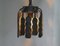 Wrought Iron and Copper Ceiling Lights, 1970s, Set of 2, Image 8