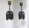 Wrought Iron and Copper Ceiling Lights, 1970s, Set of 2 1