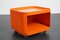 Orangefarbener Vintage Quadrati Servierwagen von Anna Castelli Ferrieri für Kartell, 1970er 13