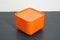 Orangefarbener Vintage Quadrati Servierwagen von Anna Castelli Ferrieri für Kartell, 1970er 5