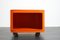 Orangefarbener Vintage Quadrati Servierwagen von Anna Castelli Ferrieri für Kartell, 1970er 11