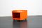 Orangefarbener Vintage Quadrati Servierwagen von Anna Castelli Ferrieri für Kartell, 1970er 4