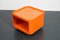Carrello Quadrati vintage arancione di Anna Castelli Ferrieri per Kartell, anni '70, Immagine 10