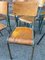 Vintage Industrial School Chairs, Set of 15, Image 2