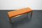 Banc Hollywood Regency Vintage en Velours Orange, France, 1970s 12