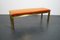 Banc Hollywood Regency Vintage en Velours Orange, France, 1970s 7