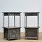 Polished Iron Nightstands, 1920s, Set of 2 3