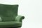 Grüner Vintage Sessel aus Velours, 1950er 4