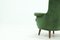 Grüner Vintage Sessel aus Velours, 1950er 6
