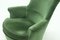 Vintage Green Velour Armchair, 1950s 3