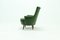 Grüner Vintage Sessel aus Velours, 1950er 8