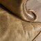 Late 20th-Century English Sheepskin Leather Wingback Armchair 27