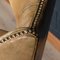 Late 20th-Century English Sheepskin Leather Wingback Armchair 20