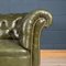 20th-Century Victorian Green Leather Chesterfield Sofa, 1900s 15