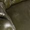 20th-Century Victorian Green Leather Chesterfield Sofa, 1900s 21