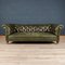 Divano Chesterfield vittoriano in pelle verde, XX secolo, Immagine 2