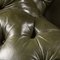 20th-Century Victorian Green Leather Chesterfield Sofa, 1900s 16