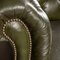 Divano Chesterfield vittoriano in pelle verde, XX secolo, Immagine 23