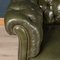 20th-Century Victorian Green Leather Chesterfield Sofa, 1900s 3