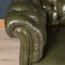 Divano Chesterfield vittoriano in pelle verde, XX secolo, Immagine 3