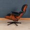 Black Leather Lounge Chair by Charles & Ray Eames for Vitra, 1980s 5