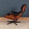 Black Leather Lounge Chair by Charles & Ray Eames for Vitra, 1980s, Image 5