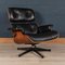 Black Leather Lounge Chair by Charles & Ray Eames for Vitra, 1980s 7