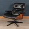Black Leather Lounge Chair by Charles & Ray Eames for Vitra, 1980s 2