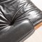 Black Leather Lounge Chair by Charles & Ray Eames for Vitra, 1980s 10