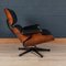 Black Leather Lounge Chair by Charles & Ray Eames for Vitra, 1980s 3