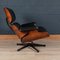 Black Leather Lounge Chair by Charles & Ray Eames for Vitra, 1980s, Image 3